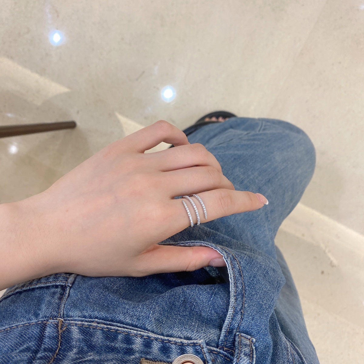 Clévaillé Serpentine Sparkle Ring