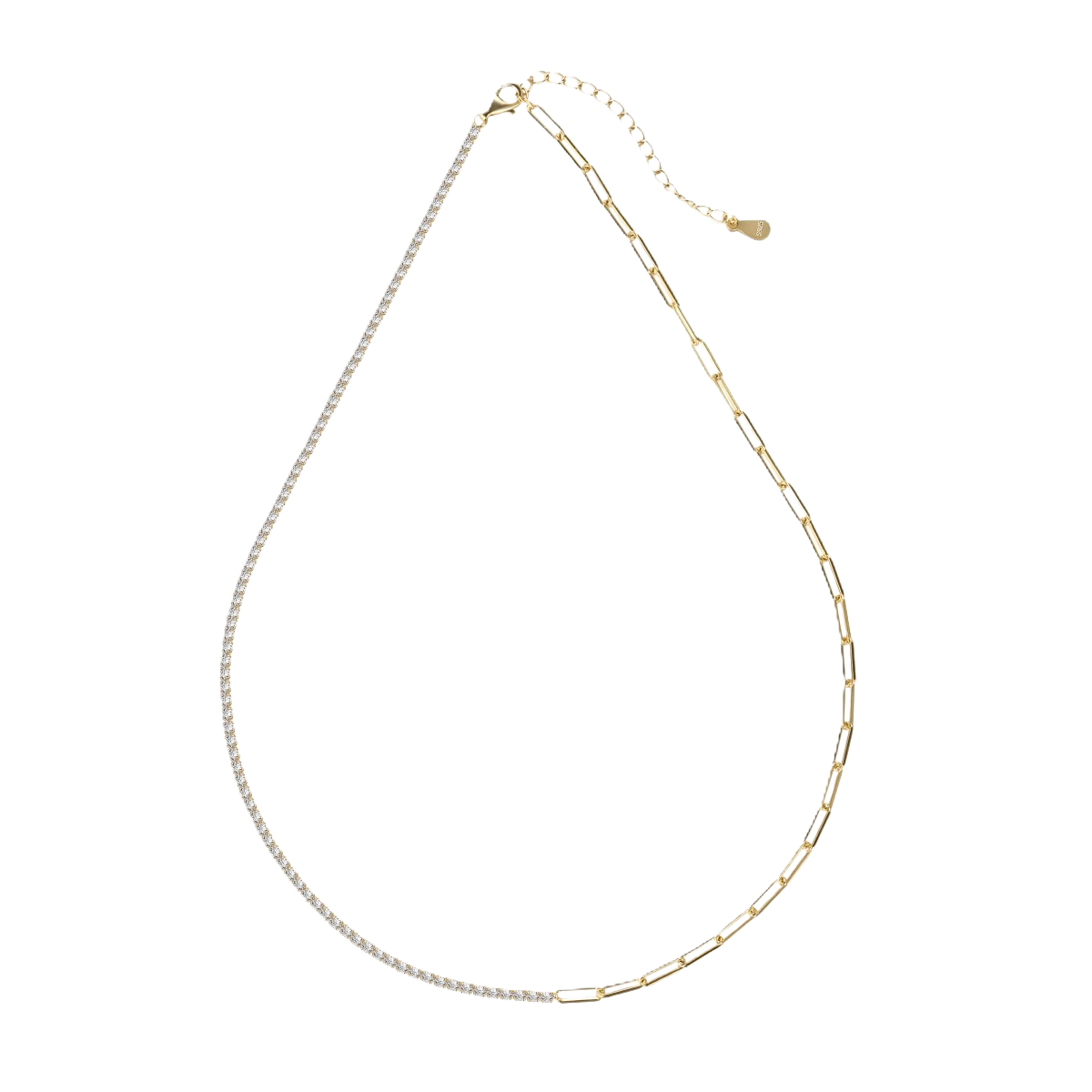 Clévaillé Dual Charm Golden Necklace