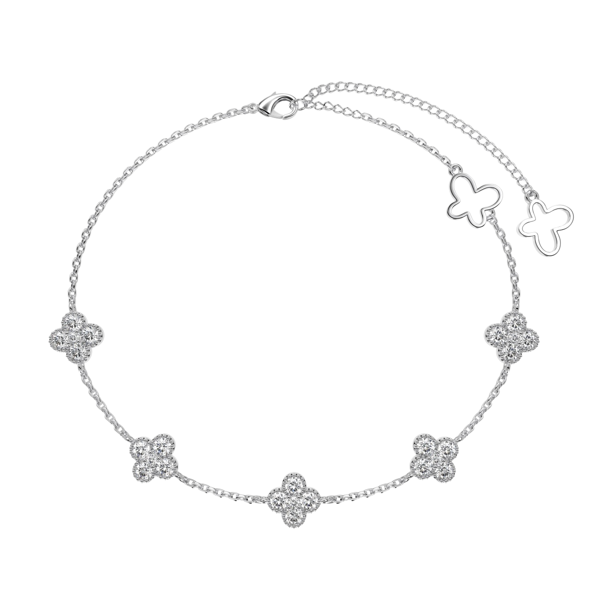 Clévaillé Silver Petals Bracelet