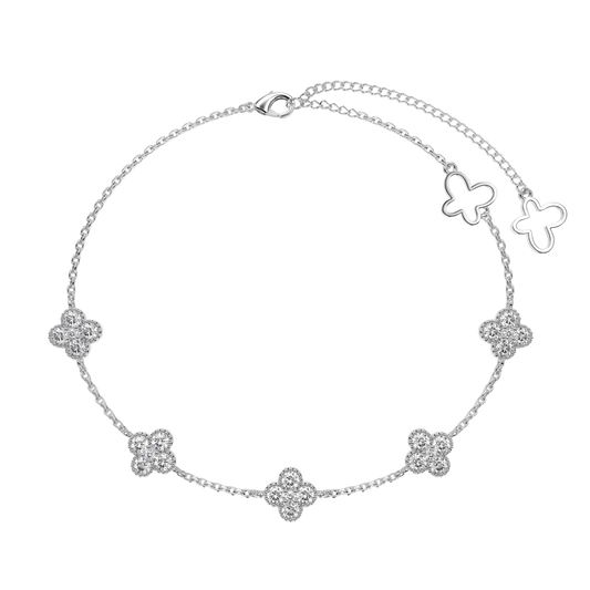 Clévaillé Silver Petals Bracelet