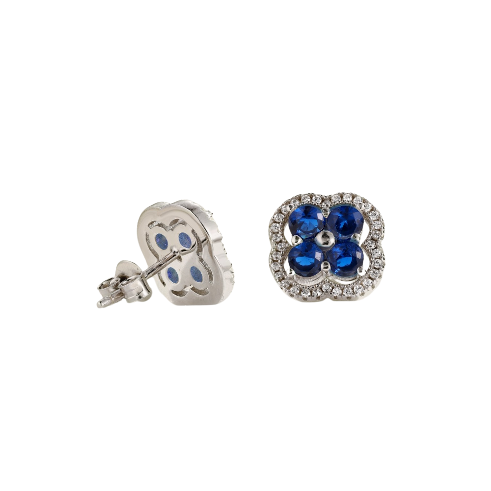 Clévaillé Sapphire Bloom Earrings