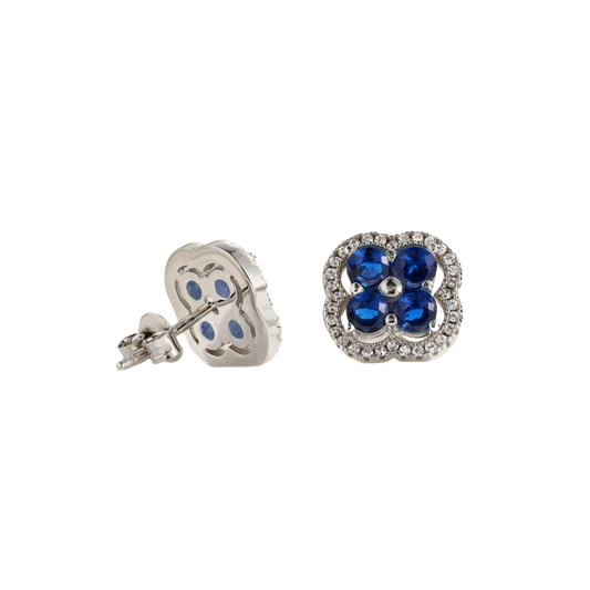 Clévaillé Sapphire Bloom Earrings