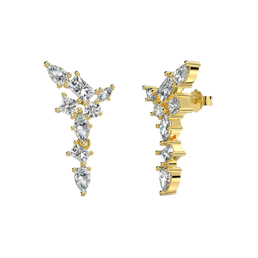 Clévaillé Crystal Cascade Earrings