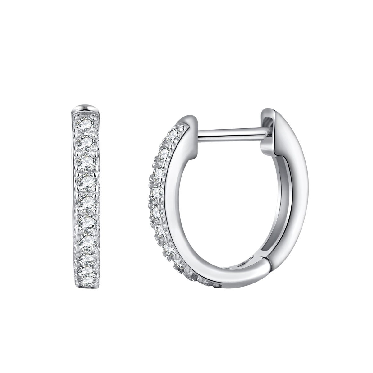 Clévaillé Diamond-Embellished Hoop Earrings