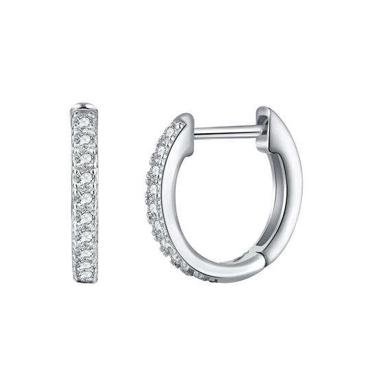 Clévaillé Diamond-Embellished Hoop Earrings