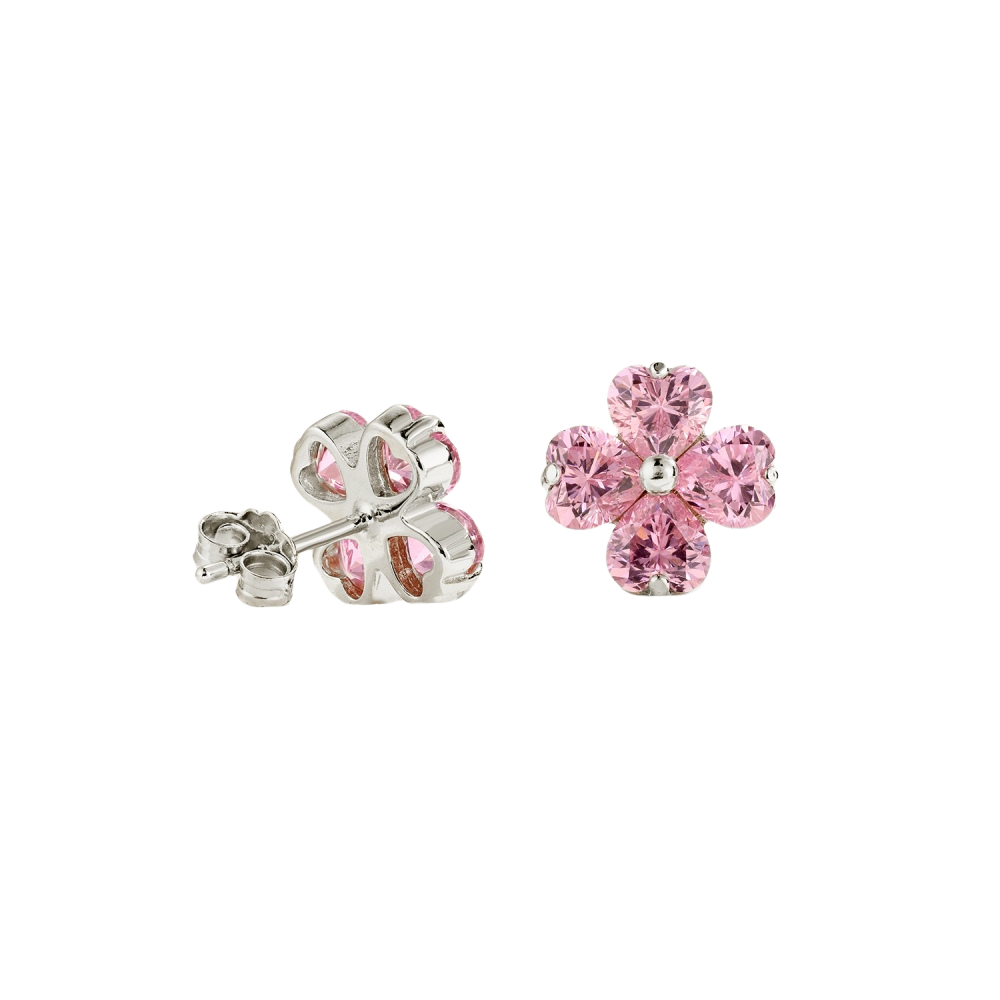 Clévaillé Pink Blossom Earrings