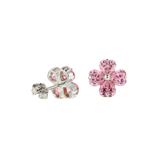 Clévaillé Pink Blossom Earrings