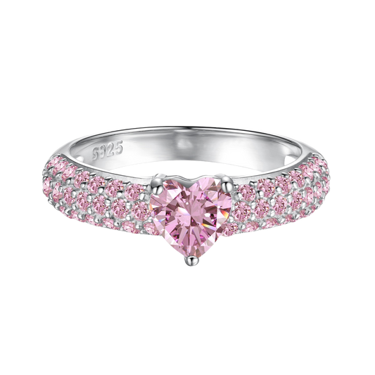 Clévaillé Blush Heart Ring