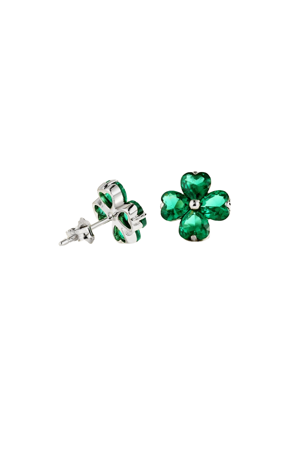 Clévaillé Emerald Blossom Earrings