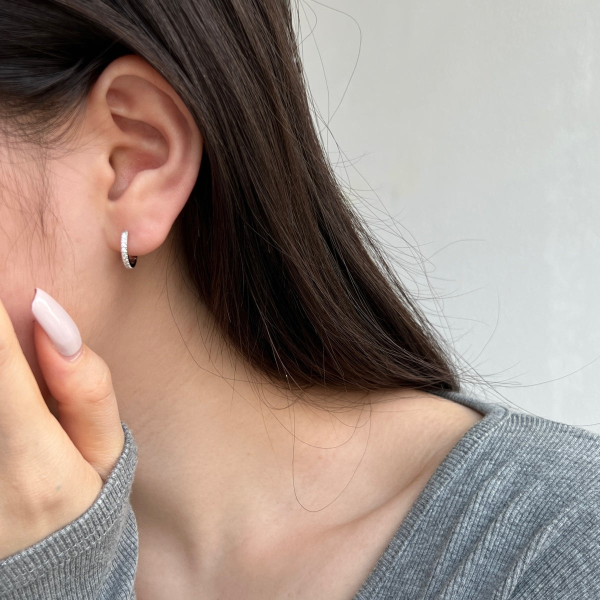 Clévaillé Diamond-Embellished Hoop Earrings