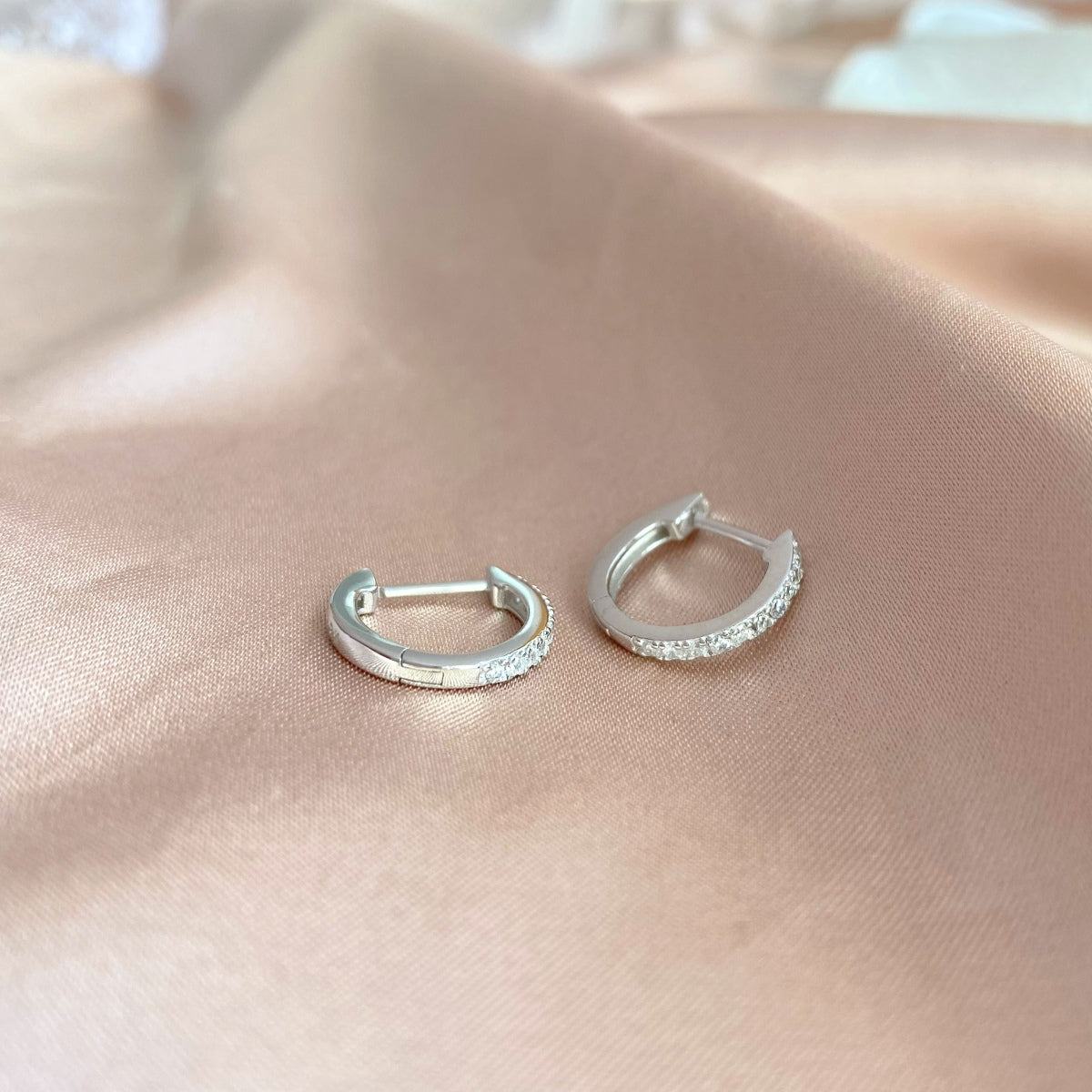 Clévaillé Diamond-Embellished Hoop Earrings